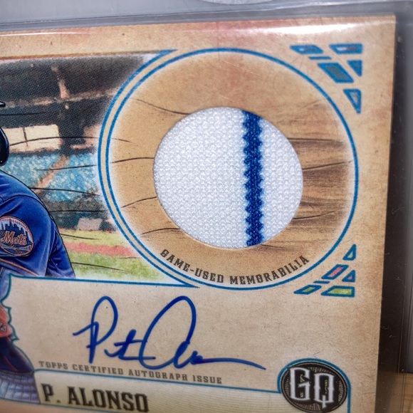 Pete Alonso autographed patch Numbered 16/50 trading card - Picture 2 of 3